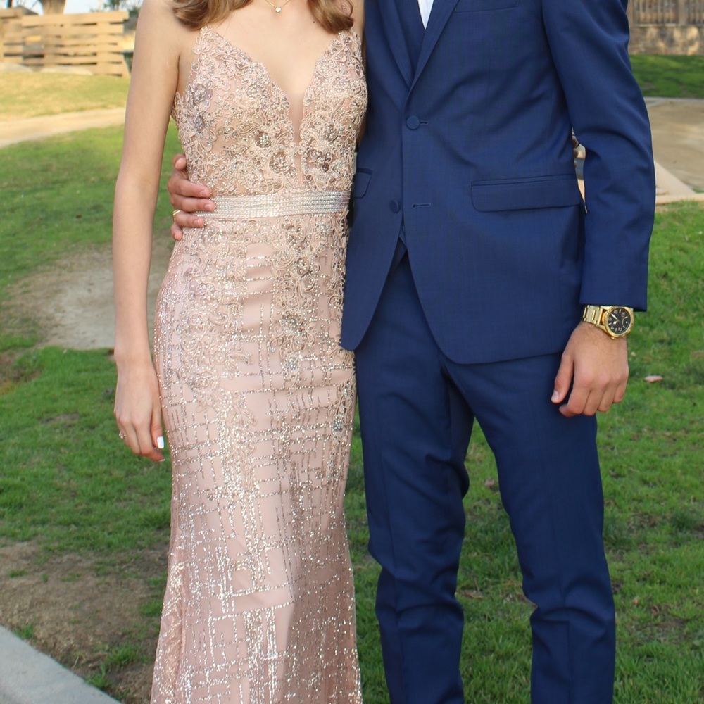 Rose gold prom dress - Picture 2 of 10